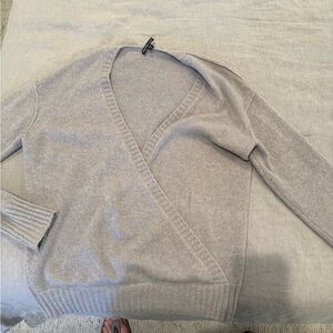 James Perse Gray Crewneck Sweater Soft Matte Texture